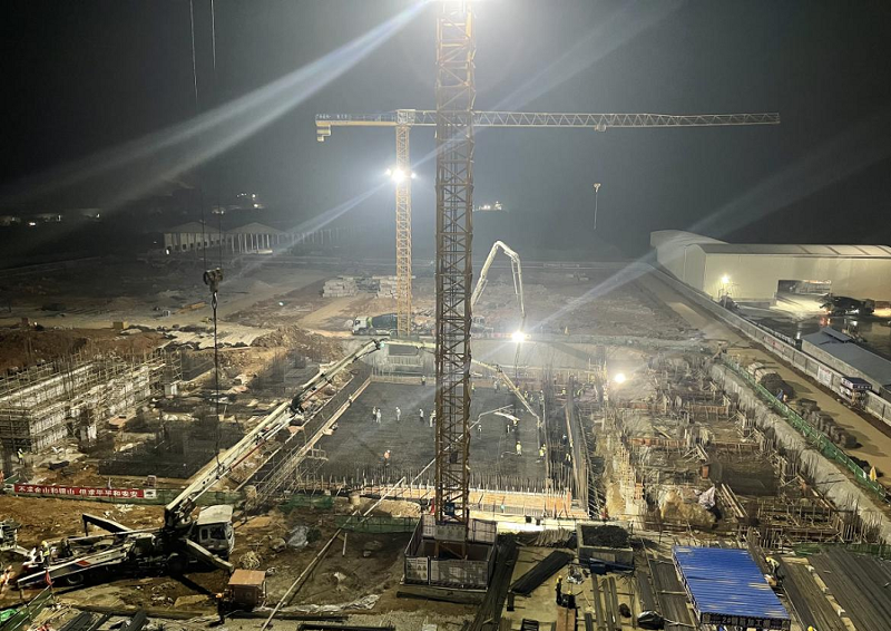 華南公司桂平項(xiàng)目主廠(chǎng)房垃圾池底板澆筑完成