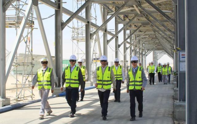 莫鼎革到沙特在建項目調(diào)研指導工作