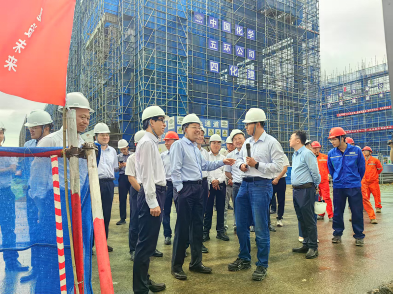 陳紅輝到中南公司湖北徽陽項目調研指導工作